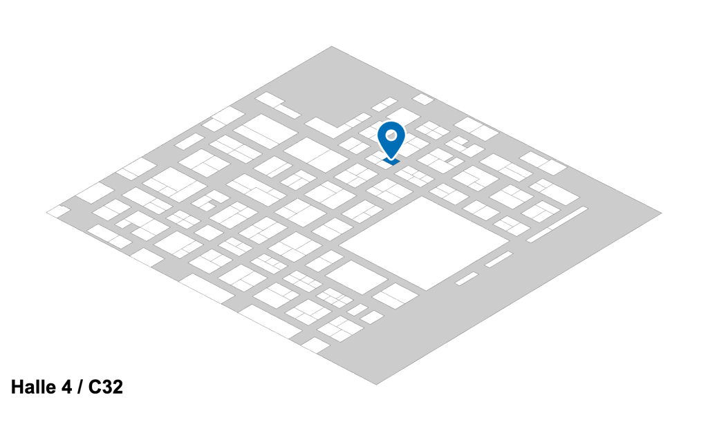 Hall plan MEDICA 2026: GIGANTEX in Hall 4, Booth C32